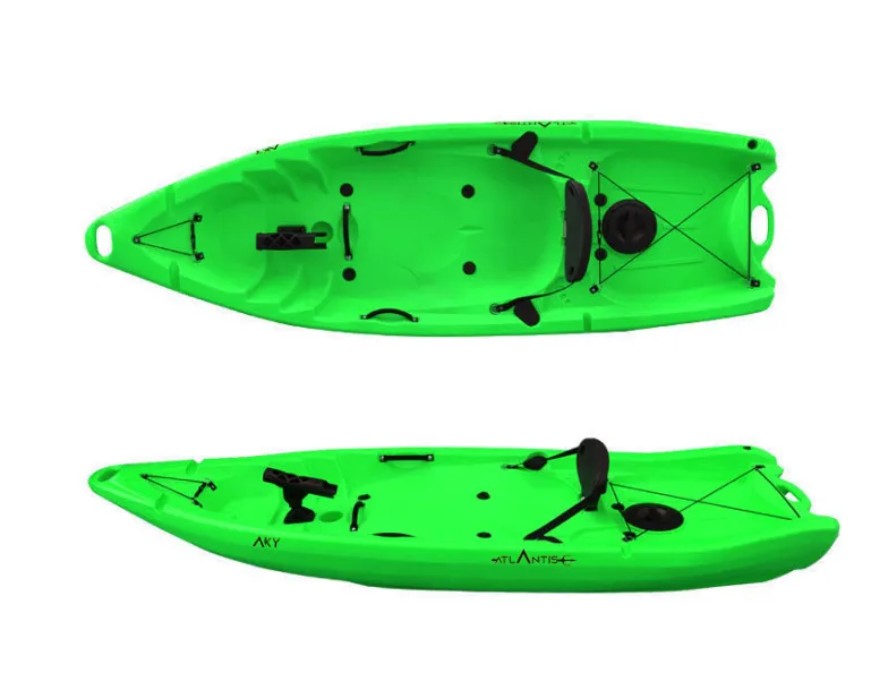Kayak - canoa Atlantis AKY PRO- cm 245 - pagaia e schienalino -adulto + bambino