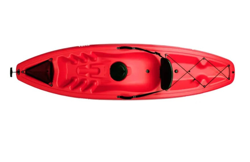 Kayak - canoa Atlantis KEDRA PRO rossa cm 266 - schienalino - gavone - pagaia