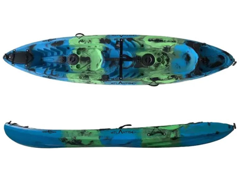 Kayak - canoa Explorer PRO Atlantis cm 370 con 2 pagaie e 2 seggiolini