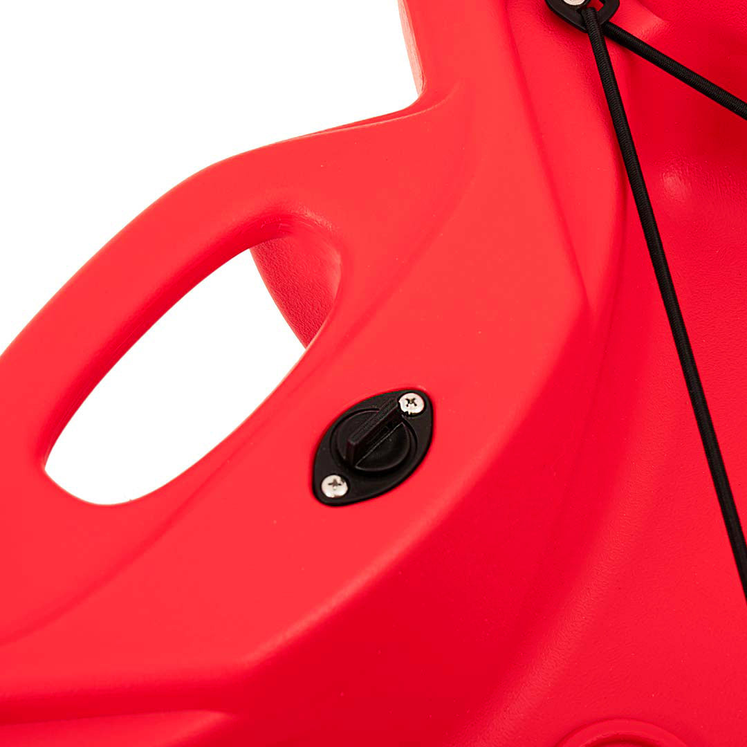 Kayak - canoa Atlantis AKY rossa - cm 240 - pagaia e schienalino -adulto + bambino