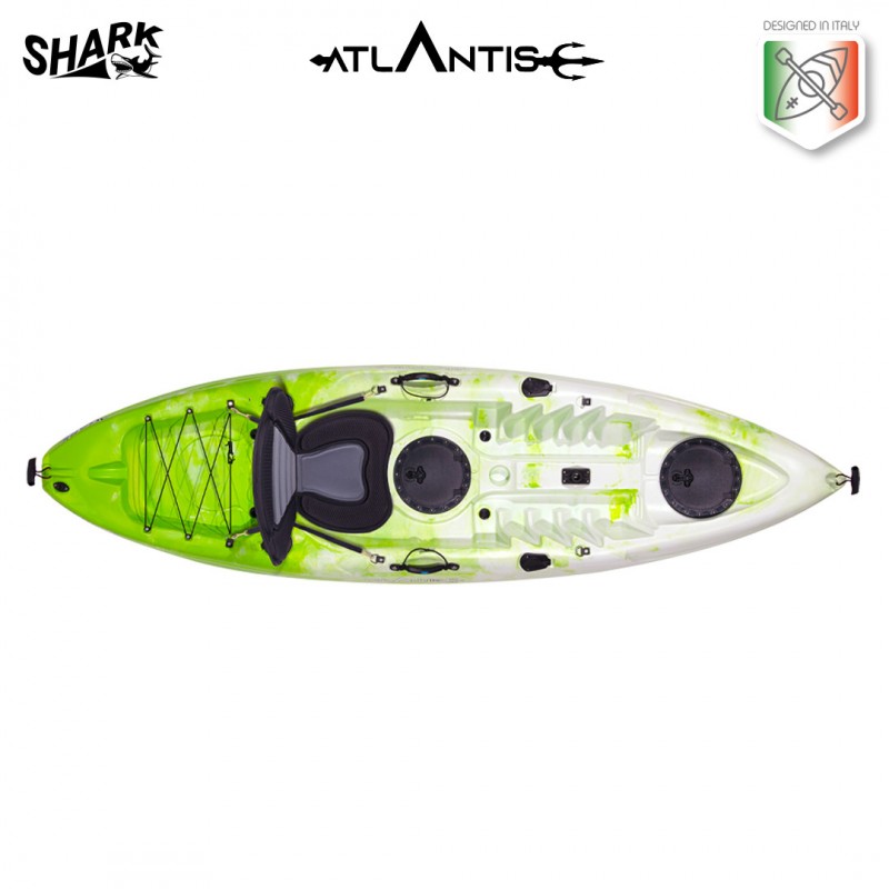 Canoa Shark evolution Atlantis verde cm 280 con pagaia