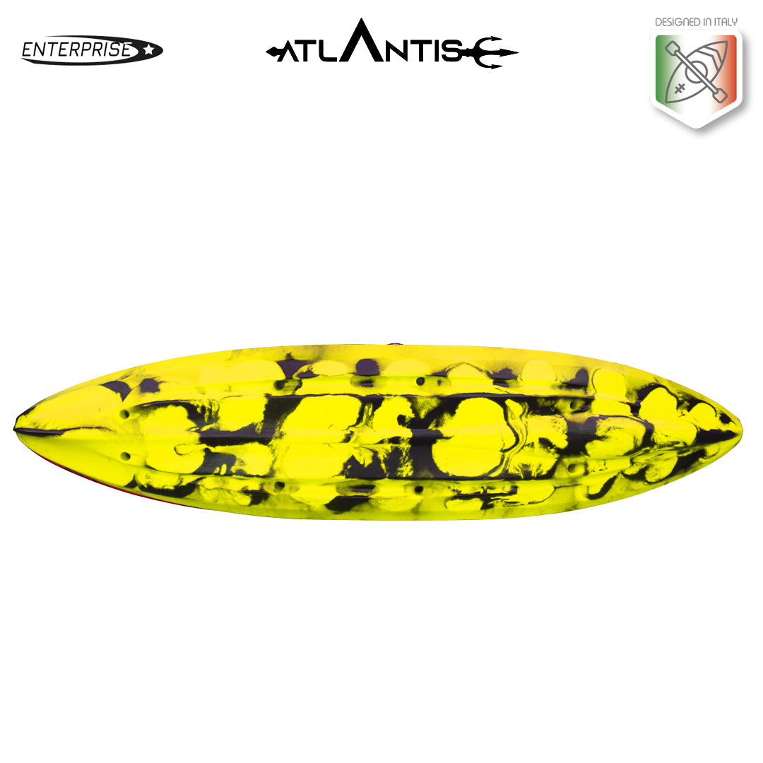 Canoa Enterprise evolution Atlantis giallo cm 385 con 2 pagaie