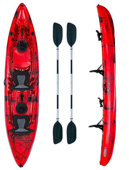 Canoa Enterprise evolution Atlantis rossa cm 385 con 2 pagaie