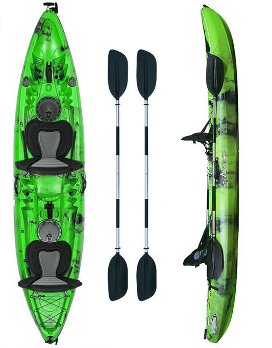 Canoa Enterprise evolution Atlantis verde cm 385 con 2 pagaie