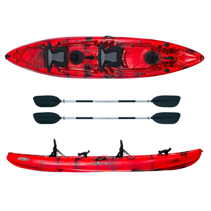 Canoa Enterprise evolution Atlantis rossa cm 385 con 2 pagaie