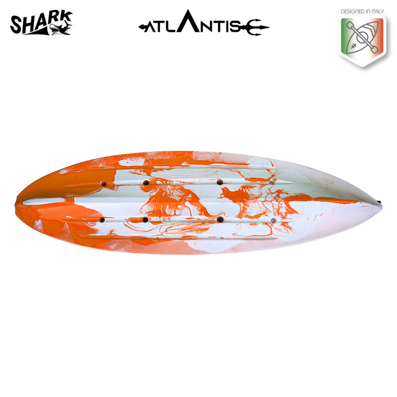 Canoa Shark evolution Atlantis arancio cm 280 con pagaia