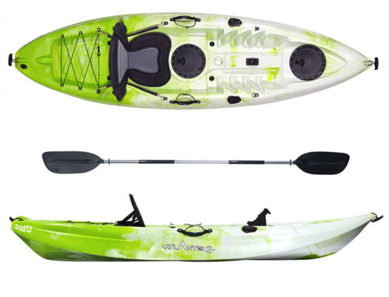 Canoa Shark evolution Atlantis verde cm 280 con pagaia