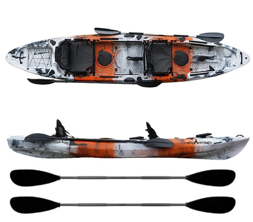 Kayak-canoa Atlantis COSMIC KARP PRO cm 396 - 2 gavoni - 2 seggiolini - 2 pagaie