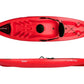 Kayak - canoa Atlantis KEDRA PRO rossa cm 266 - schienalino - gavone - pagaia