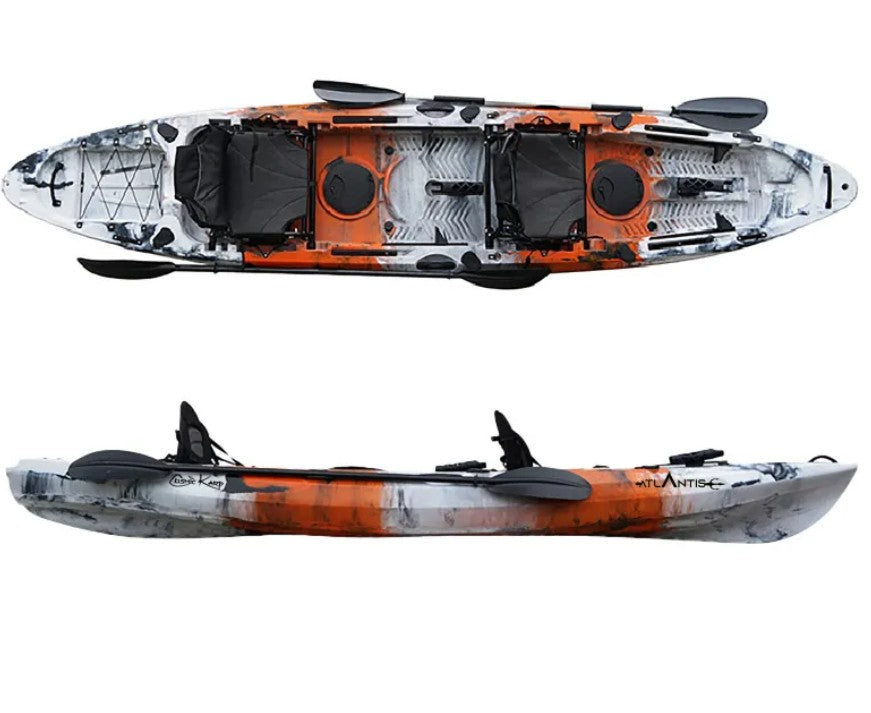 Kayak-canoa Atlantis COSMIC KARP PRO cm 396 - 2 gavoni - 2 seggiolini - 2 pagaie