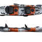 Kayak-canoa Atlantis COSMIC KARP PRO cm 396 - 2 gavoni - 2 seggiolini - 2 pagaie