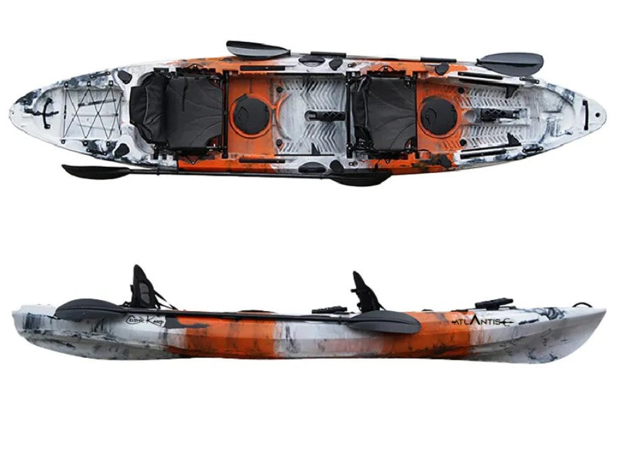 Kayak-canoa Atlantis COSMIC KARP PRO cm 396 - 2 gavoni - 2 seggiolini - 2 pagaie