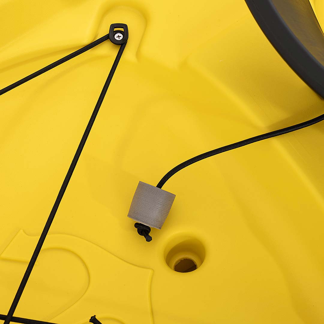 Kayak - yellow Atlantis AKY canoe - cm 240 - paddle and backrest - adult + child