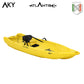 Kayak - yellow Atlantis AKY canoe - cm 240 - paddle and backrest - adult + child