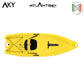 Kayak - yellow Atlantis AKY canoe - cm 240 - paddle and backrest - adult + child