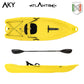 Kayak - yellow Atlantis AKY canoe - cm 240 - paddle and backrest - adult + child