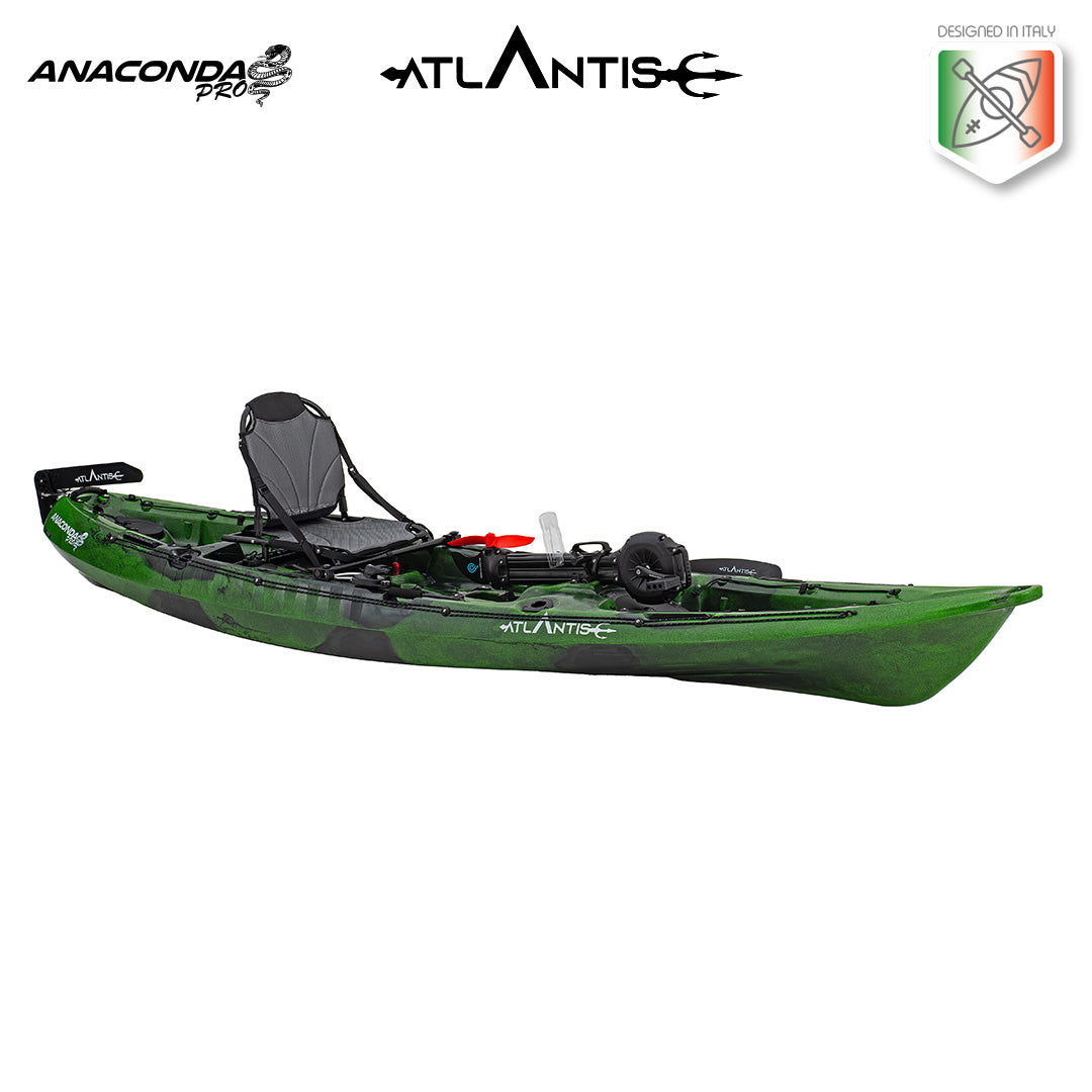 Kayak-canoa ad elica Atlantis ANACONDA PRO - pedali ad elica - cm 374