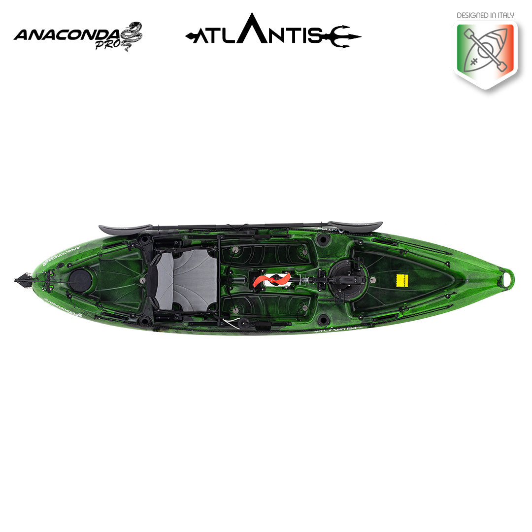 Kayak-canoa ad elica Atlantis ANACONDA PRO - pedali ad elica - cm 374