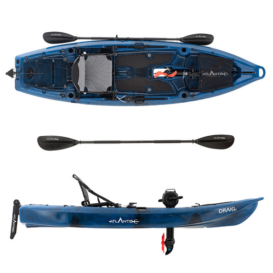 Kayak-canoa Atlantis DRAKI PRO - pedali ad elica - cm 320