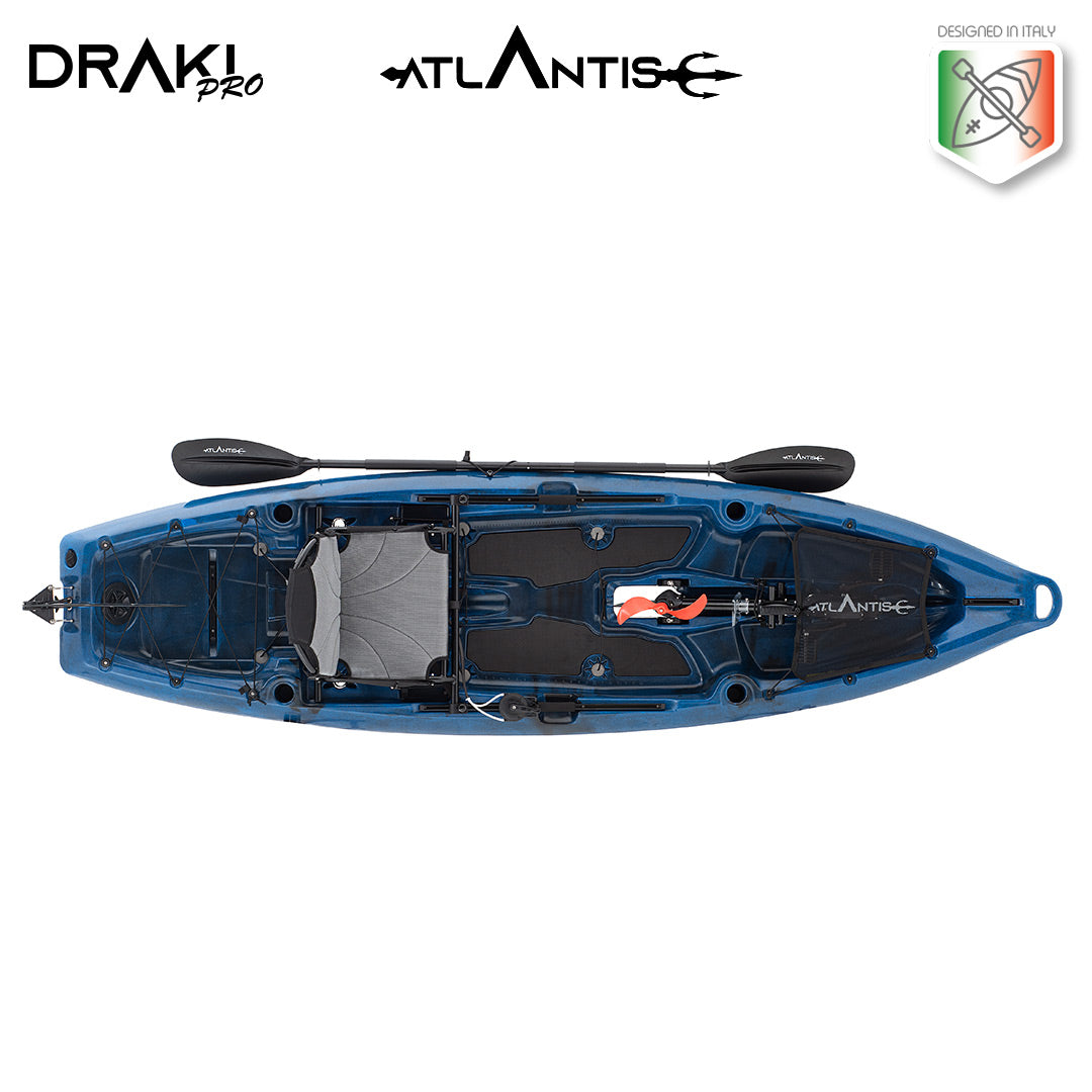 Kayak-canoa Atlantis DRAKI PRO - pedali ad elica - cm 320 – atlantiscanoe