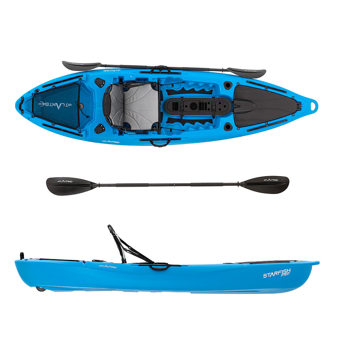 Kayak-canoa Atlantis STARFISH PRO blu - cm 326 - sedile alluminio