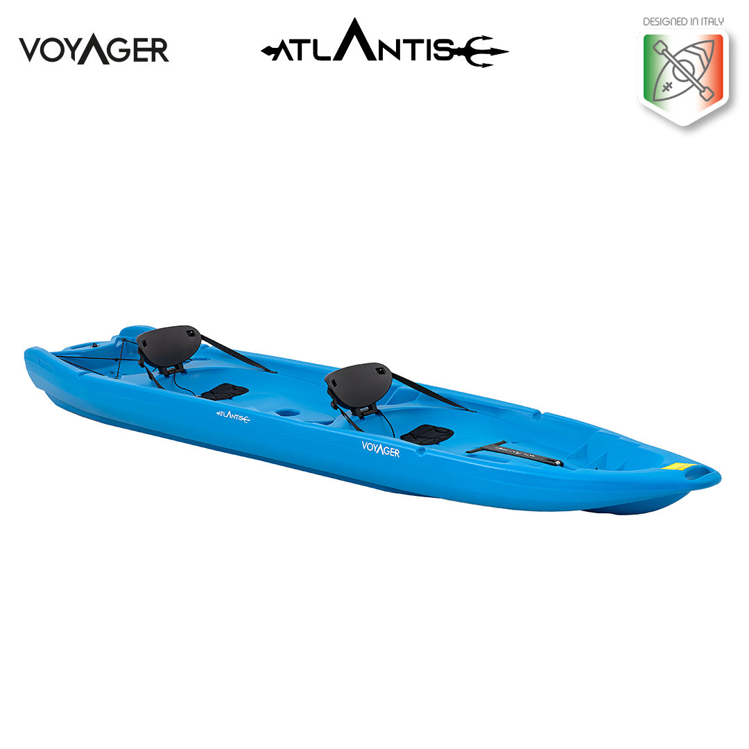 Canoe Enterprise evolution Atlantis blue cm 385 with 2 paddles 