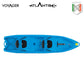 Kayak - canoa Atlantis VOYAGER blu - cm 340 - 2 adulti + 2 bambini
