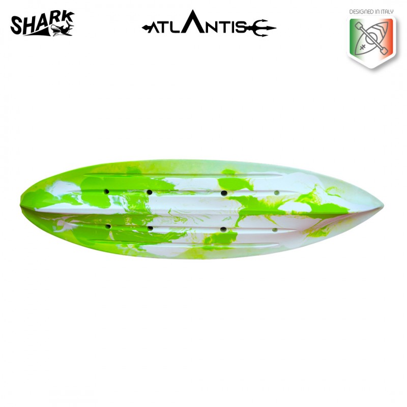 Canoa Shark evolution Atlantis verde cm 280 con pagaia