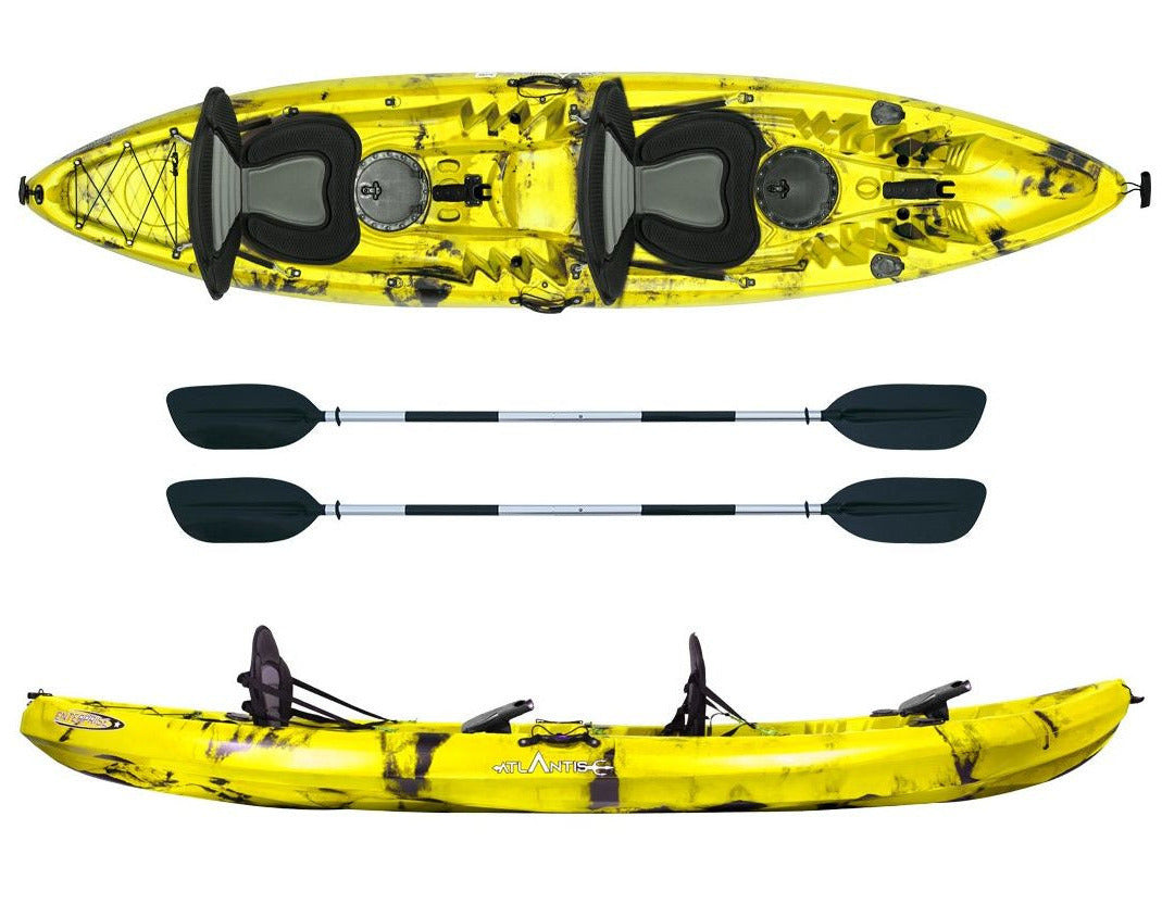 Canoa Enterprise evolution Atlantis giallo cm 385 con 2 pagaie