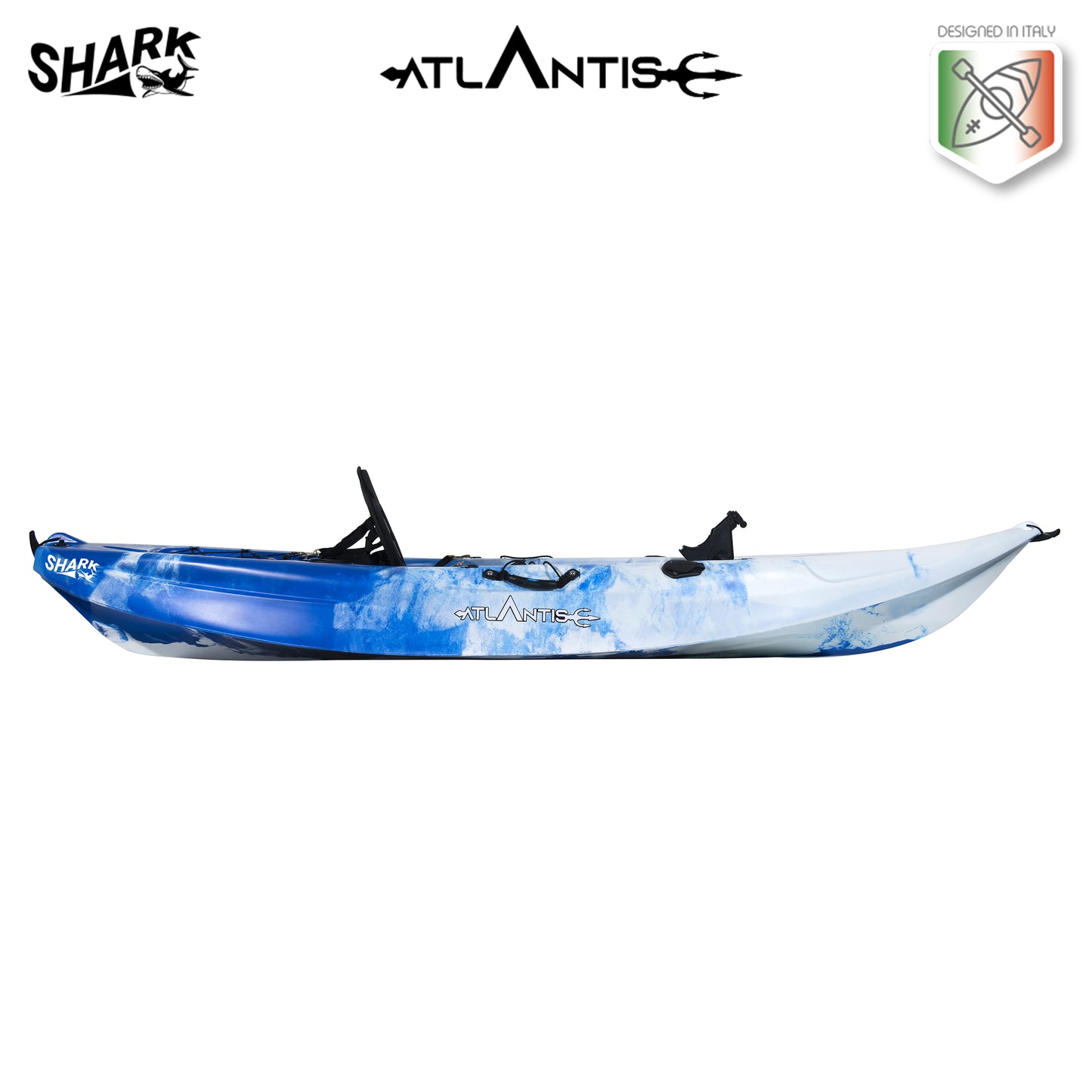 Canoa Shark evolution Atlantis blu cm 280 con pagaia