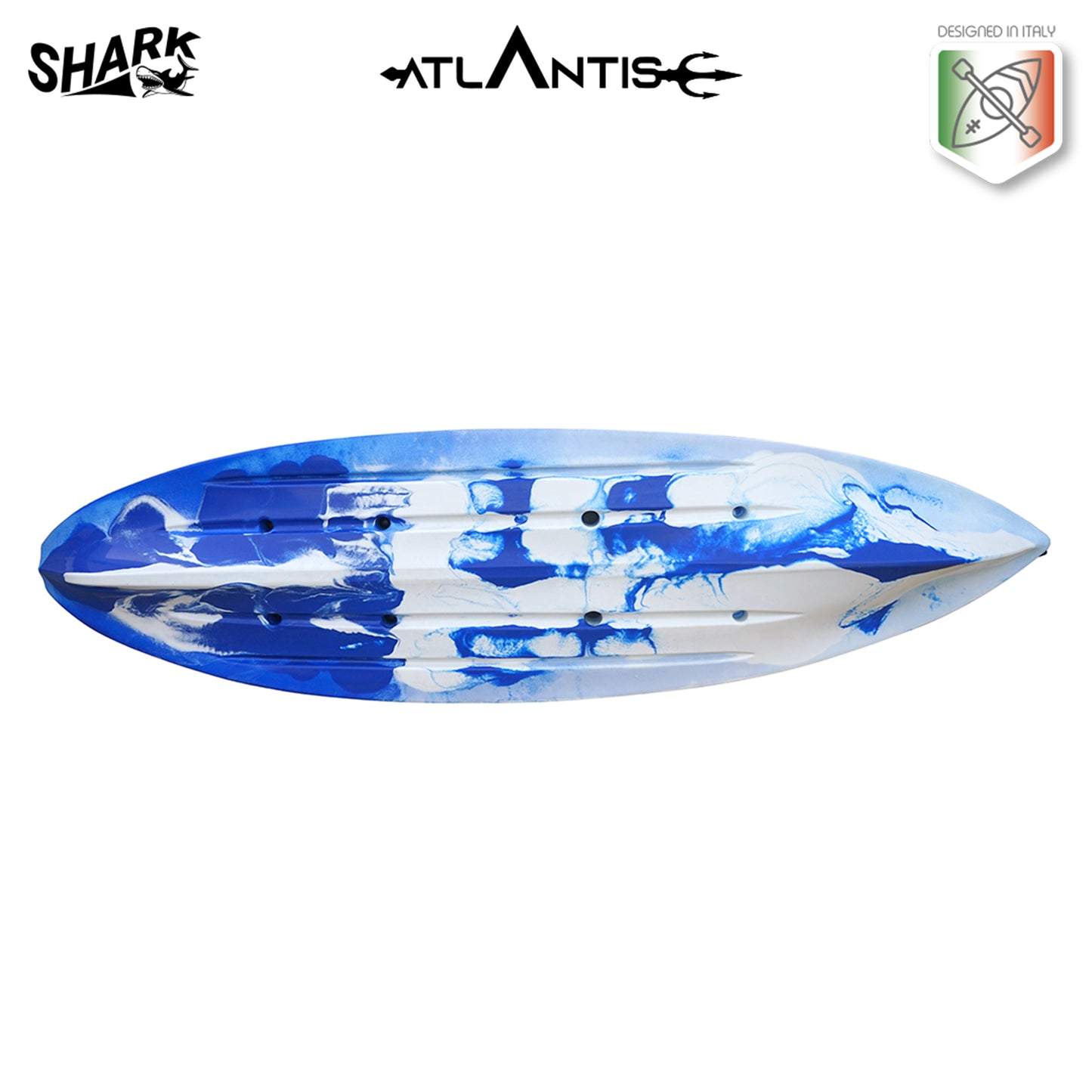 Canoa Shark evolution Atlantis blu cm 280 con pagaia