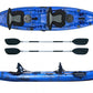 Canoa Enterprise evolution Atlantis blu cm 385 con 2 pagaie