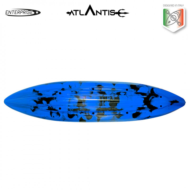 Canoa Enterprise evolution Atlantis blu cm 385 con 2 pagaie