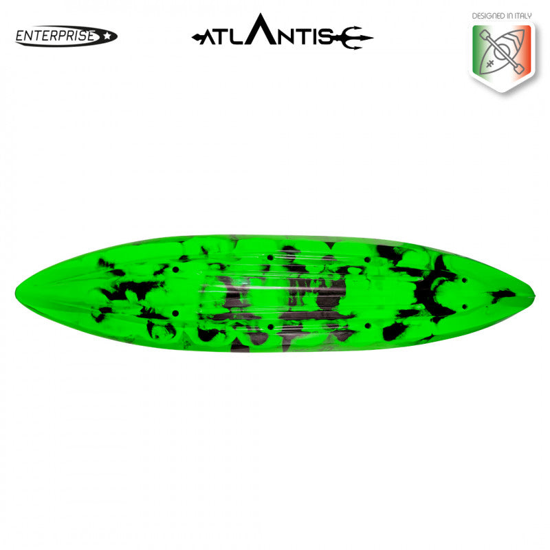 Canoa Enterprise evolution Atlantis verde cm 385 con 2 pagaie