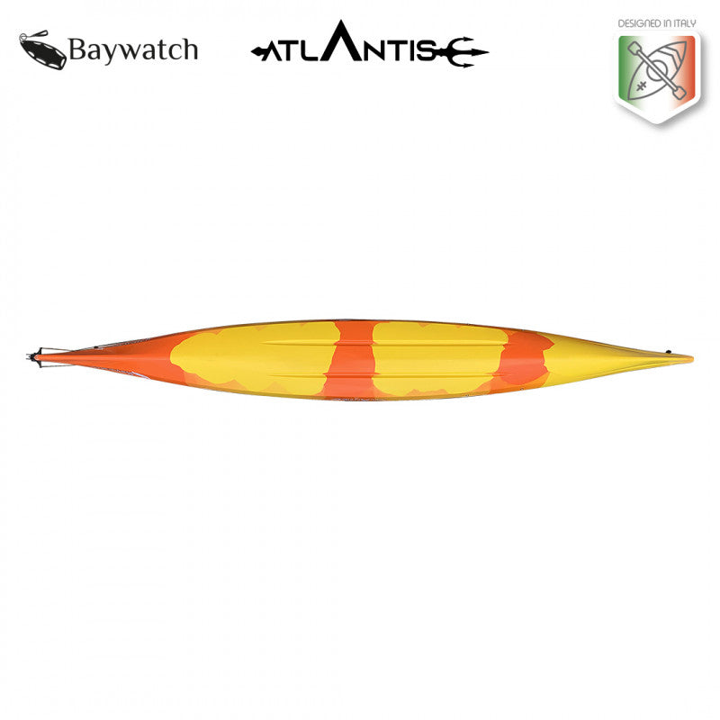 Canoe Baywatch Atlantis blue 450 cm with paddle 
