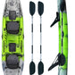 Canoe Cosmic karp Atlantis green cm 390 with 2 paddles 