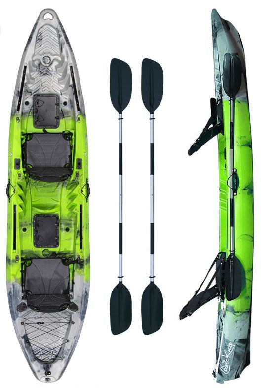 Canoa Cosmic karp Atlantis verde cm 390 con 2 pagaie