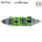 Canoe Cosmic karp Atlantis green cm 390 with 2 paddles 