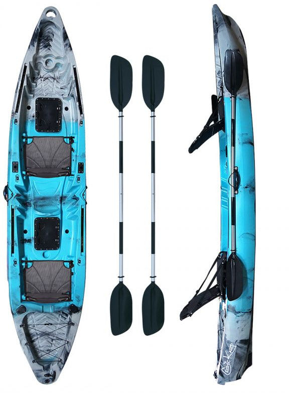 Canoa Cosmic karp Atlantis azzurra cm 390 con 2 pagaie