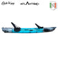 Canoa Cosmic karp Atlantis azzurra cm 390 con 2 pagaie