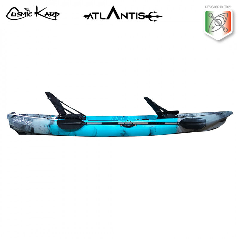 Cosmic karp Atlantis blue canoe 390 cm with 2 paddles
