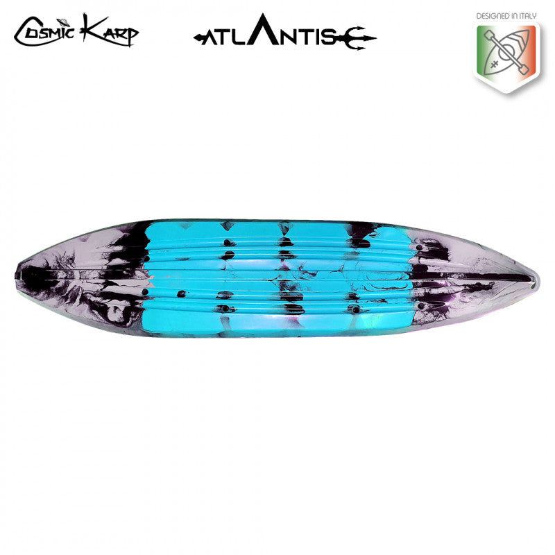 Canoa Cosmic karp Atlantis azzurra cm 390 con 2 pagaie