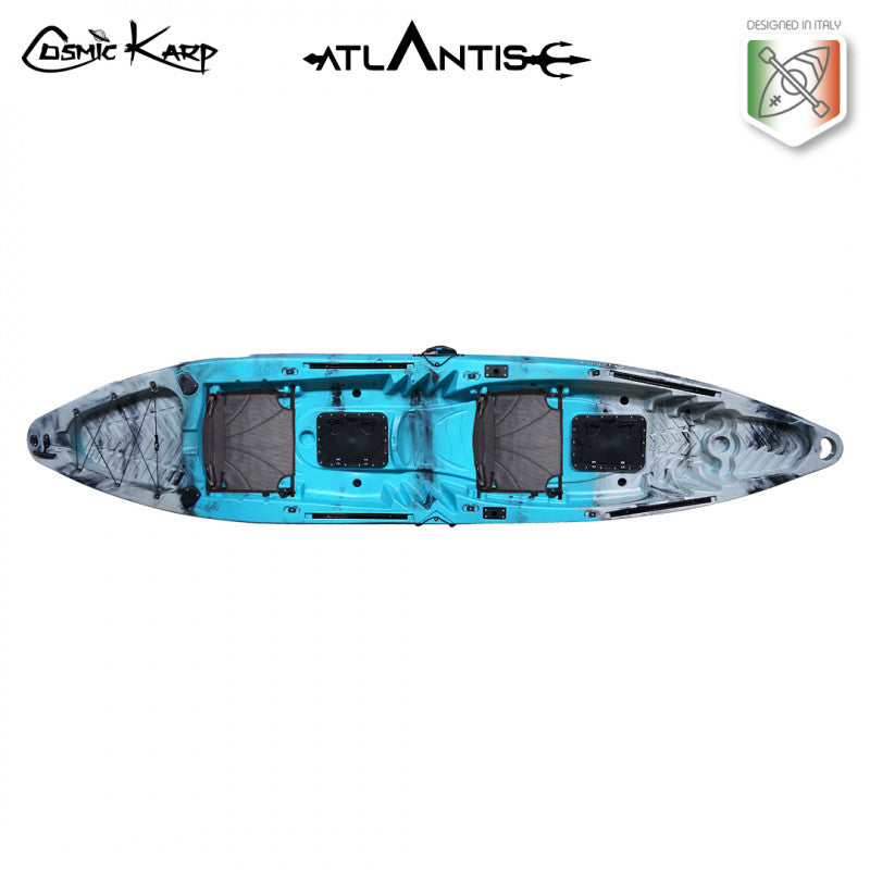 Canoa Cosmic karp Atlantis azzurra cm 390 con 2 pagaie