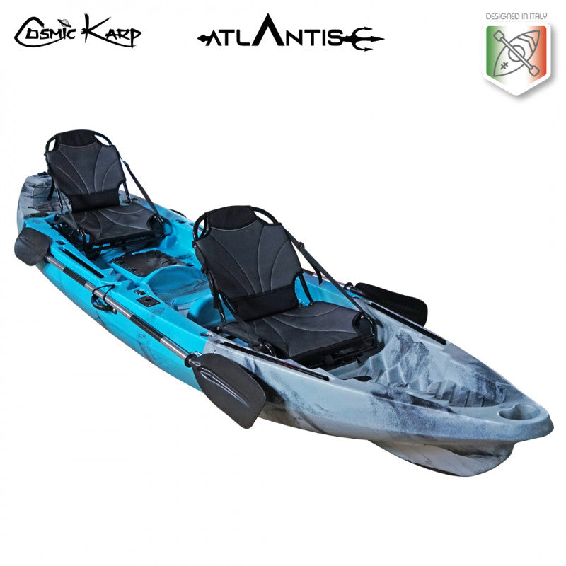 Cosmic karp Atlantis blue canoe 390 cm with 2 paddles