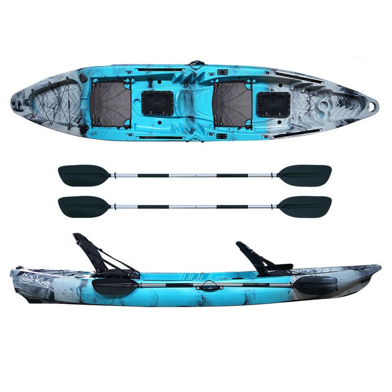 Canoa Cosmic karp Atlantis azzurra cm 390 con 2 pagaie