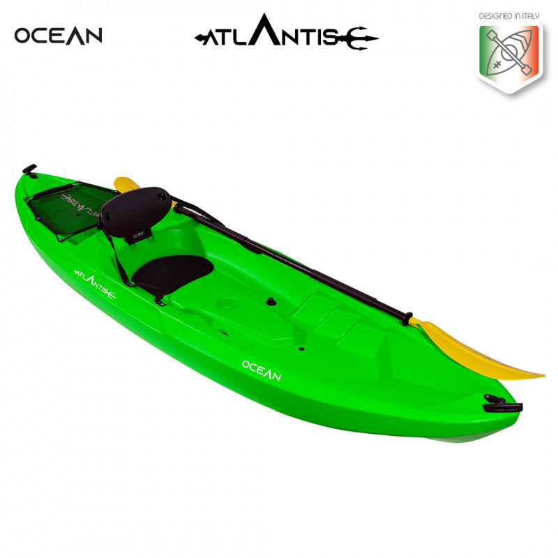 Canoa Ocean Atlantis verde lime cm 266 con pagaia