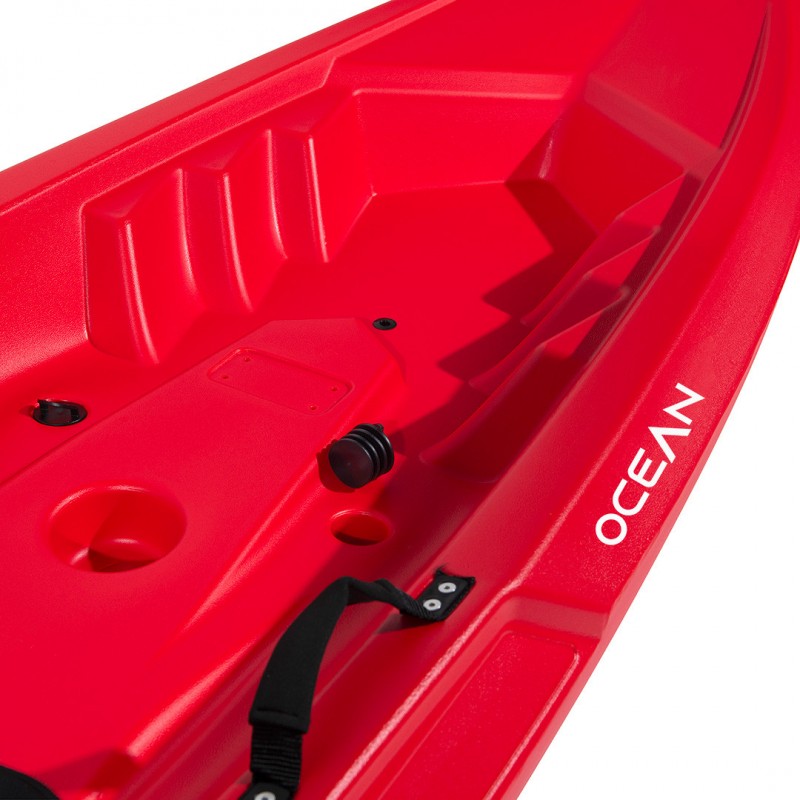 Canoe Ocean Atlantis red cm 266 with paddle 