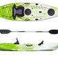Canoe Shark evolution Atlantis green 280 cm with paddle 