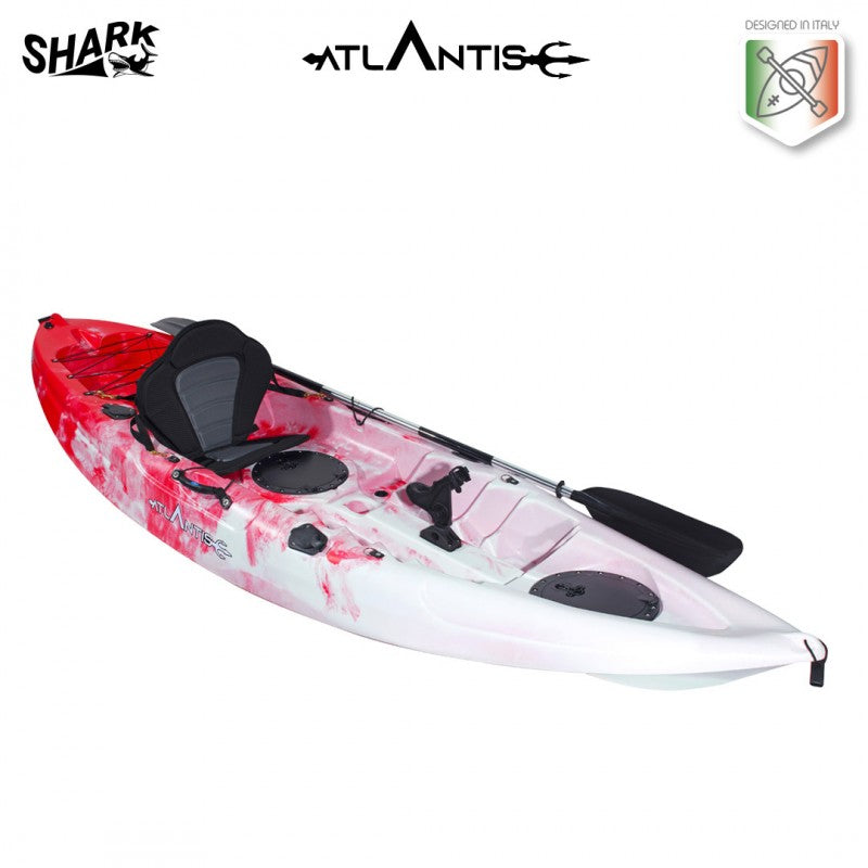 Canoa Shark evolution Atlantis rossa cm 280 con pagaia